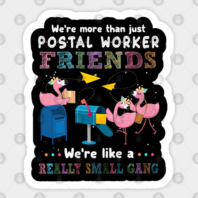 Postal Worker Friends Sticker by janayeanderson48214